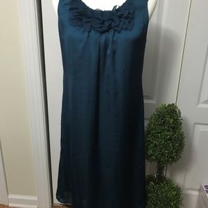 Merona Peacock Blue Teal Dress Size 4